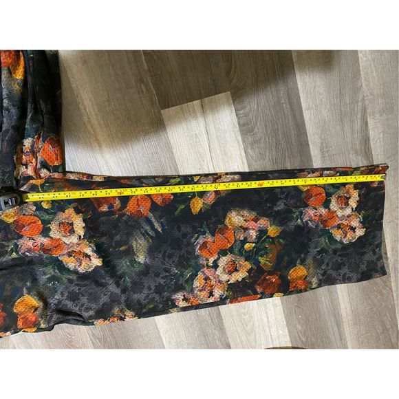 Anthropologie Eva Franco Simone Floral Trousers Multicolor, Size Large, MP $125 - Picture 5 of 9